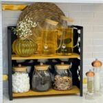 استند دو طبقه چوب و فلز آشپزخانه Ti01