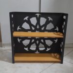 استند دو طبقه چوب و فلز آشپزخانه Ti01