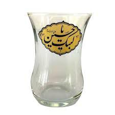 استکان کمر باریک محرمی طرح مذهبی ۶ عددی