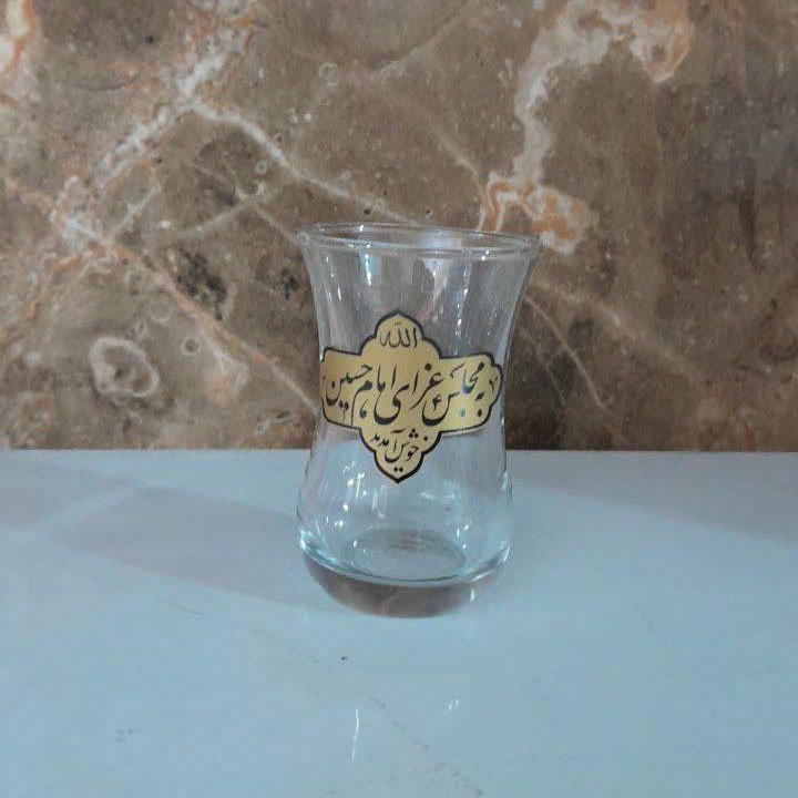 استکان کمر باریک محرمی طرح مذهبی ۶ عددی