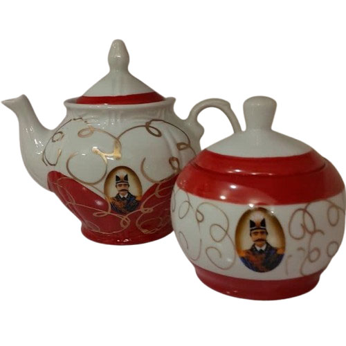قندان و قوری چینی طرح شاه عباسی