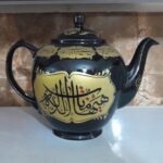 قوری محرمی هیئتی مشکی ۱۲ کاپ - تصویر 2