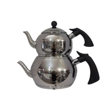 کتری قوری روهمی لوله ای کرکماز استیل دسته باکلیت مشکی کد B198A