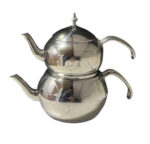 کتری قوری روهمی لوله ای کرکماز استیل دسته سیلور کد B198S