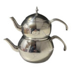 کتری قوری روهمی لوله ای کرکماز استیل دسته سیلور کد B198S