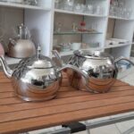 کتری قوری روهمی لوله ای کرکماز استیل دسته سیلور کد B198S