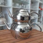 کتری قوری روهمی لوله ای کرکماز استیل دسته سیلور کد B198S