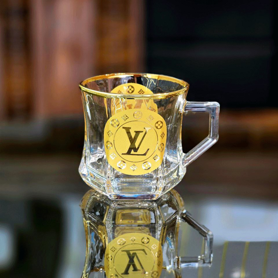 فنجان گلکسی طلاکوب طرح لویی ویتون