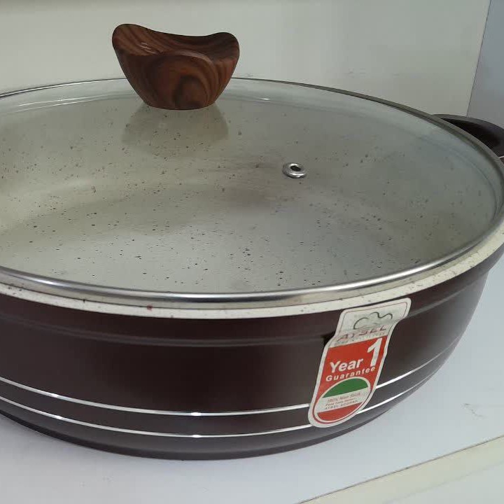 ماهی تابه تک چدن درب پیرکس آیسل-سایز ۳۲
