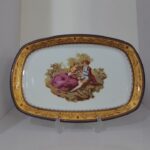 دیس برنج سایز کوچک لمونژ لیلی مجنون چینی پردیس مدل مستطیل