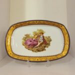 دیس برنج سایز کوچک لمونژ لیلی مجنون چینی پردیس مدل مستطیل