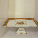 دیس مستطیل پایه دار لیلی مجنون لمونژ چینی پردیس