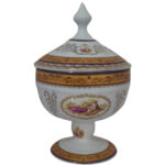 شکلات خوری پایه دار دربدار لیلی مجنون لمونژ چینی پردیس