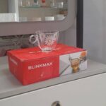 فنجان چری و نعلبکی طرح گل بابونه بلور بلینک مکس