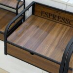 استند اسپرسو ساز کشودار چوب و فلز Sa01