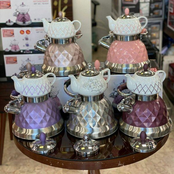 کتری قوری رنگی سوتی برند مینیاتور