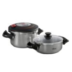 زودپز استیل ویلز مدل VL6039 دو قلو گنجایش ۶+۴ لیتر